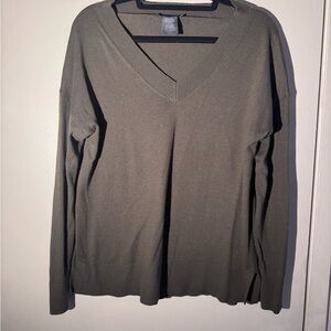 Matty M Men's V-Neck Sweater - Olive